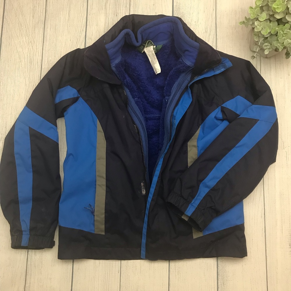 L.L. Bean Adventure 3-in-1 Parka Sz8. EUC BLUE ❄️